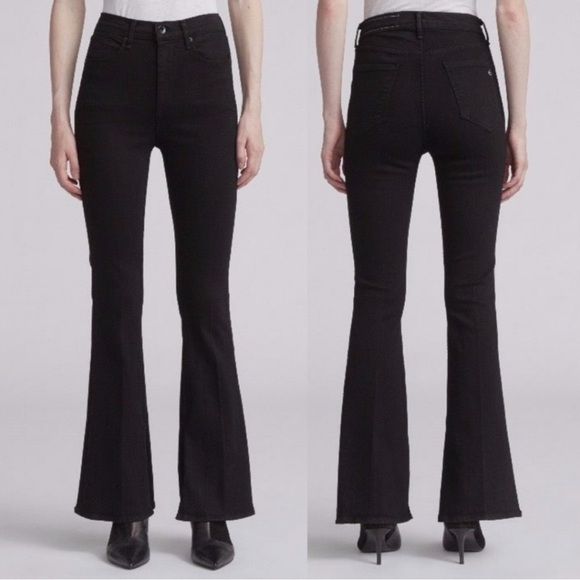 NWT Rag & Bone Bella Flare with Slit Jeans size 27 - Picture 1 of 12